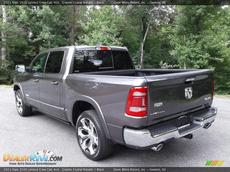 2021 Ram 1500 Limited Crew Cab 4x4 Granite Crystal Metallic / Black Photo #9