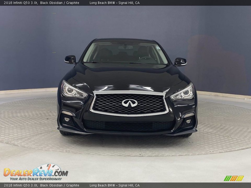 2018 Infiniti Q50 3.0t Black Obsidian / Graphite Photo #2