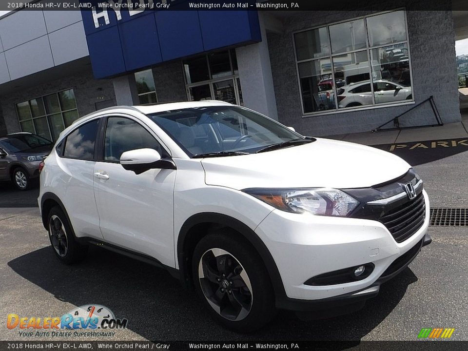 2018 Honda HR-V EX-L AWD White Orchid Pearl / Gray Photo #1