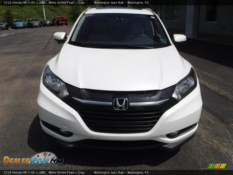 2018 Honda HR-V EX-L AWD White Orchid Pearl / Gray Photo #5