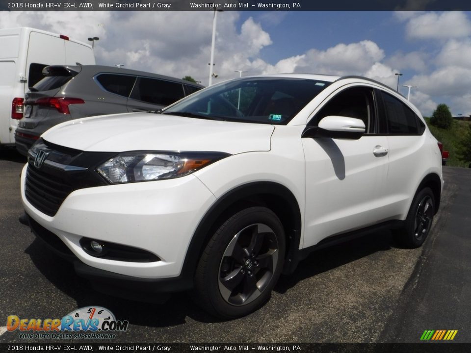 2018 Honda HR-V EX-L AWD White Orchid Pearl / Gray Photo #6