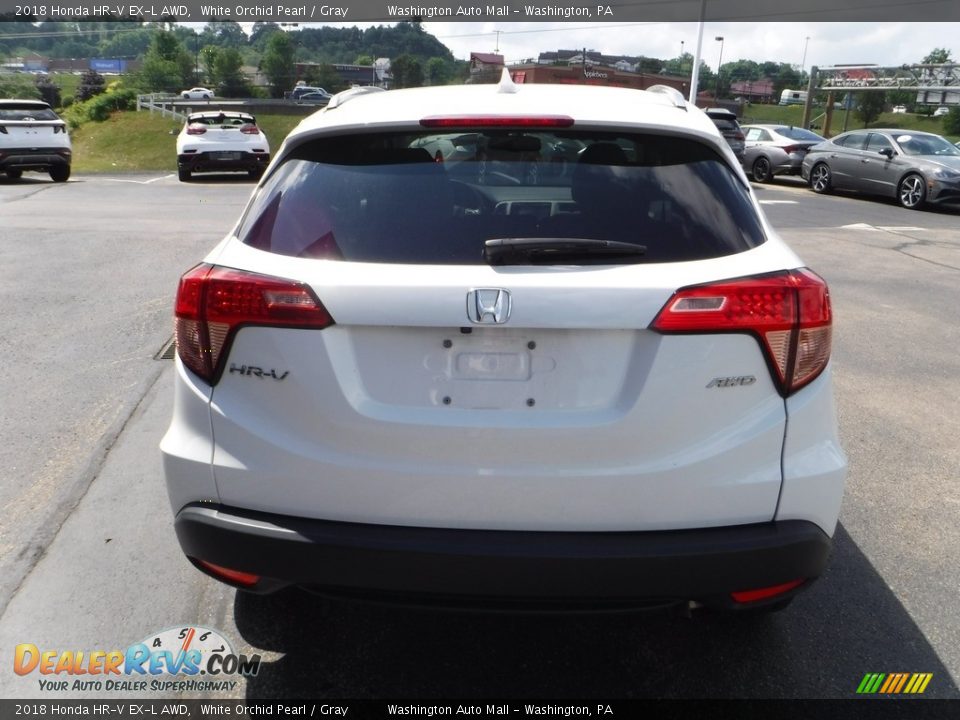 2018 Honda HR-V EX-L AWD White Orchid Pearl / Gray Photo #8