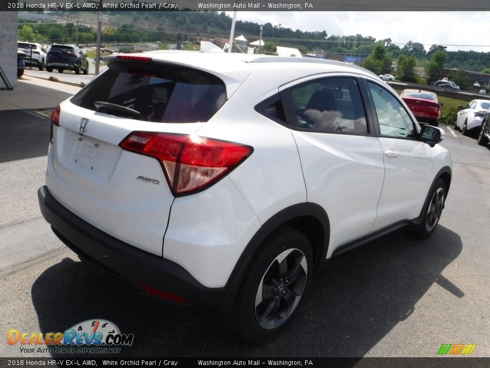 2018 Honda HR-V EX-L AWD White Orchid Pearl / Gray Photo #9