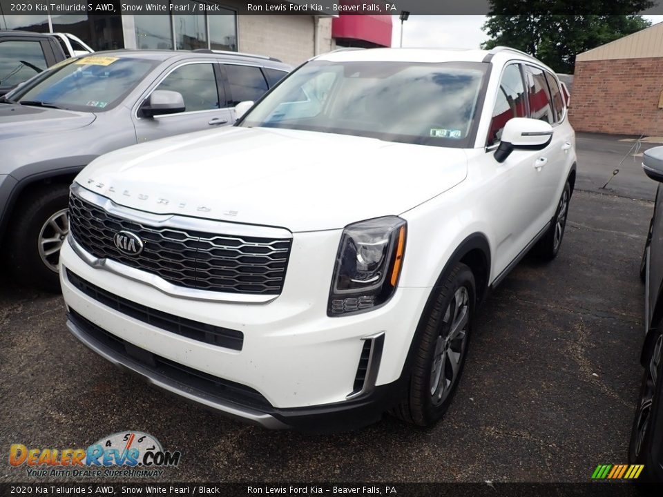 2020 Kia Telluride S AWD Snow White Pearl / Black Photo #1