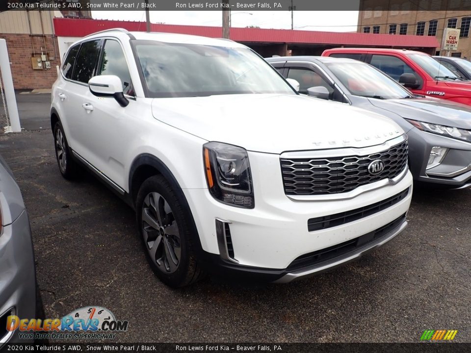 2020 Kia Telluride S AWD Snow White Pearl / Black Photo #2