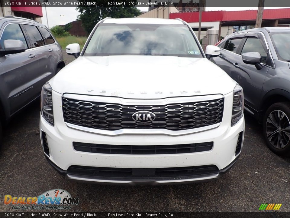 2020 Kia Telluride S AWD Snow White Pearl / Black Photo #3