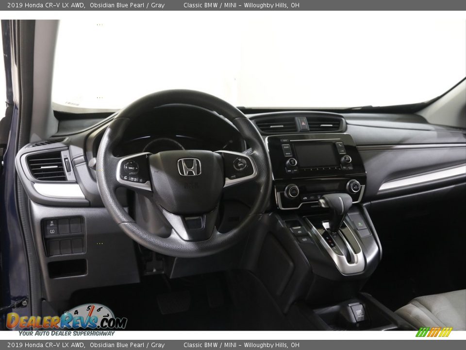 2019 Honda CR-V LX AWD Obsidian Blue Pearl / Gray Photo #6