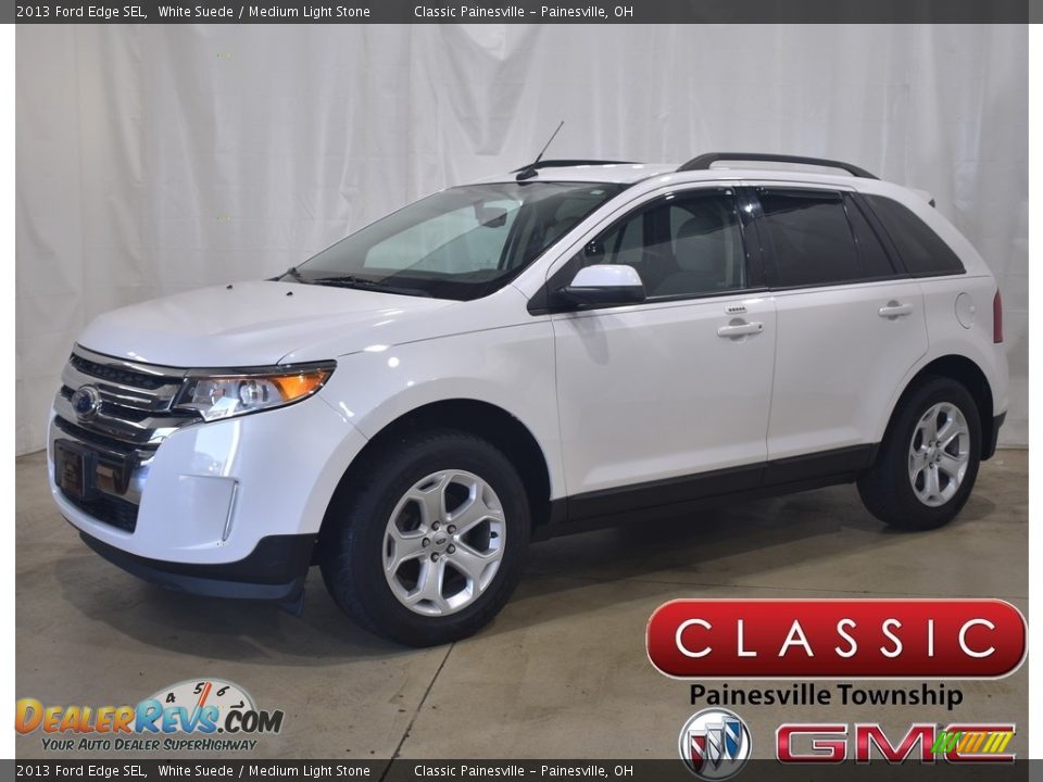 2013 Ford Edge SEL White Suede / Medium Light Stone Photo #1