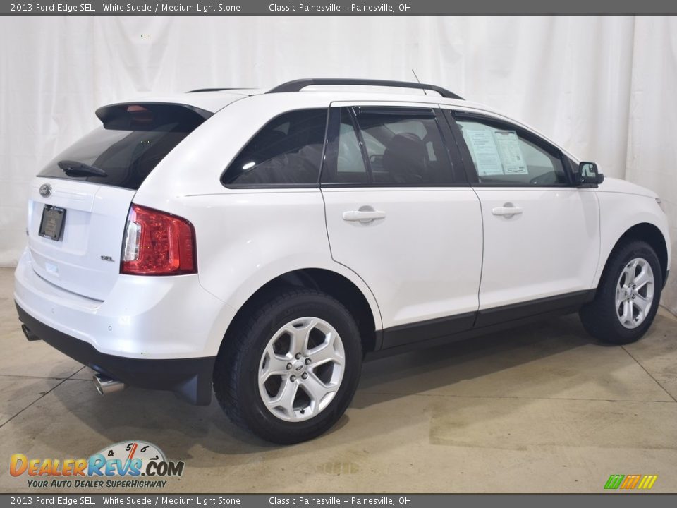 2013 Ford Edge SEL White Suede / Medium Light Stone Photo #2