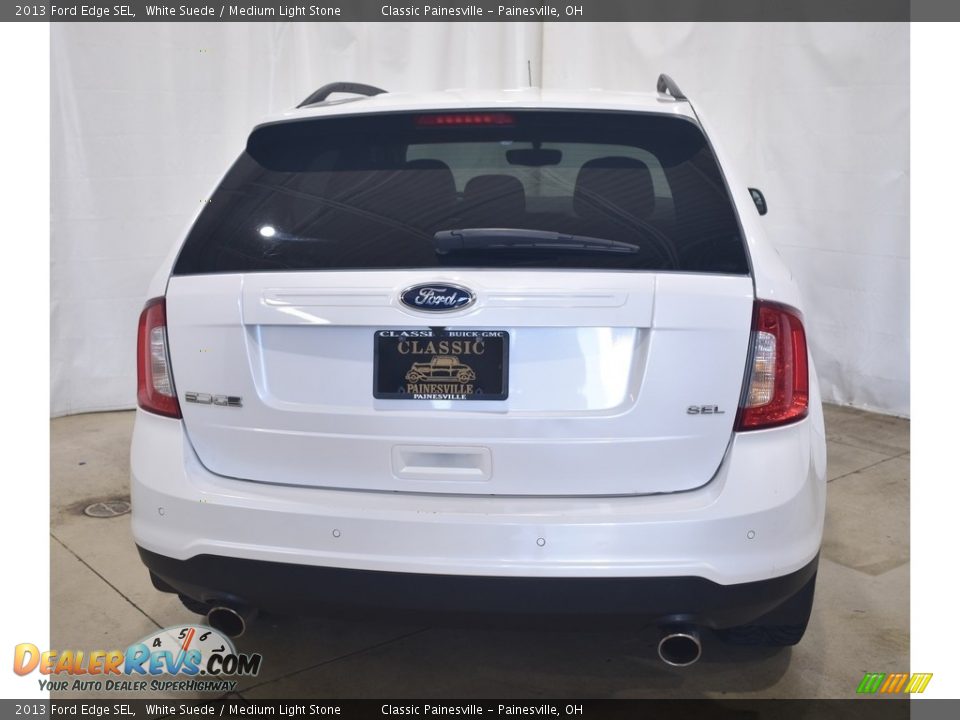 2013 Ford Edge SEL White Suede / Medium Light Stone Photo #3