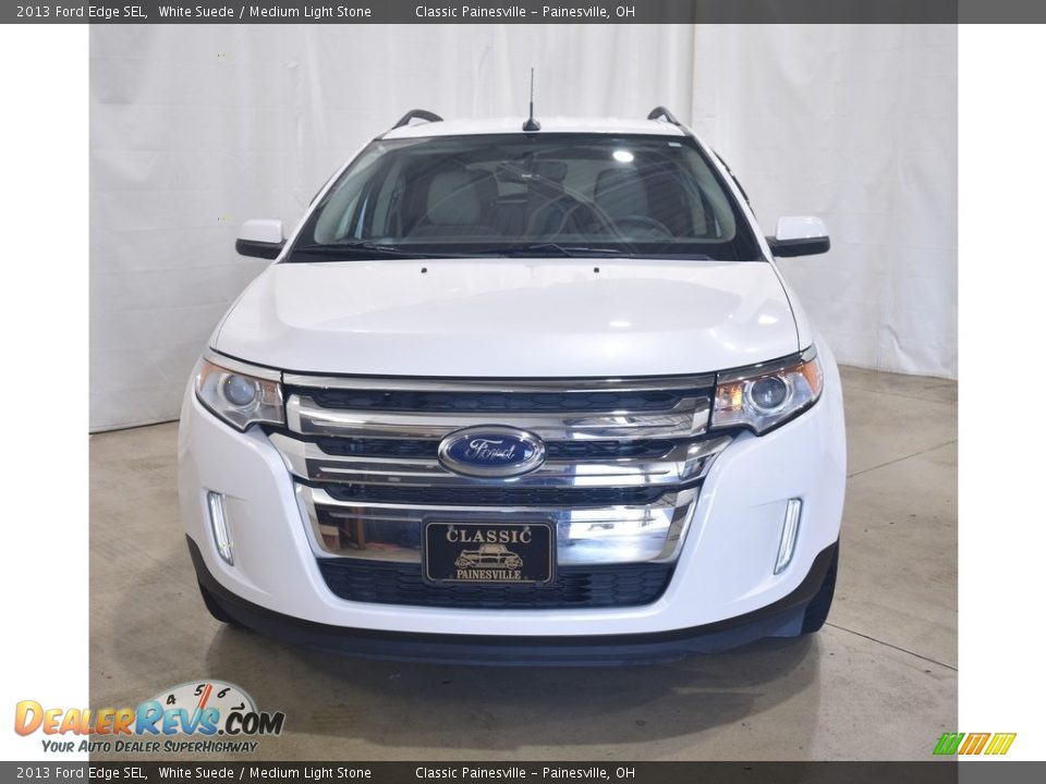 2013 Ford Edge SEL White Suede / Medium Light Stone Photo #4