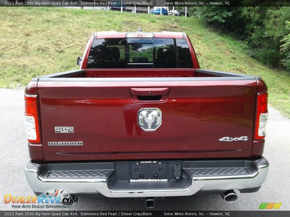 2021 Ram 1500 Big Horn Quad Cab 4x4 Delmonico Red Pearl / Diesel Gray/Black Photo #7