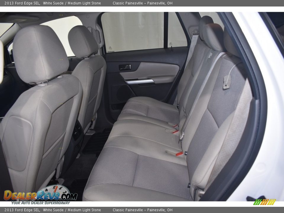 2013 Ford Edge SEL White Suede / Medium Light Stone Photo #7