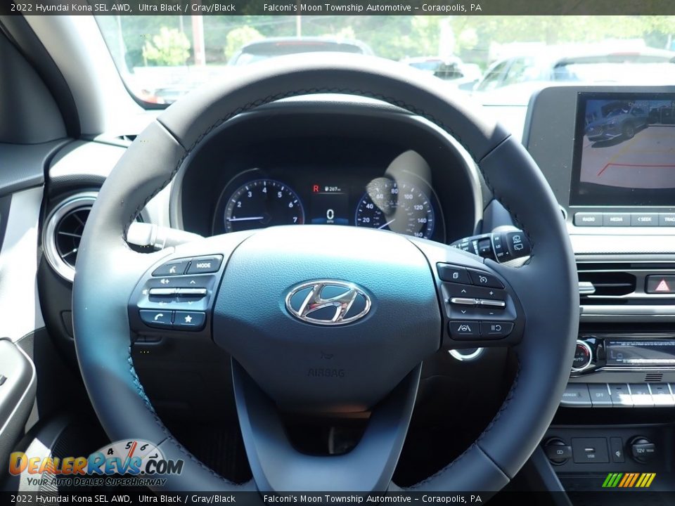 2022 Hyundai Kona SEL AWD Steering Wheel Photo #18