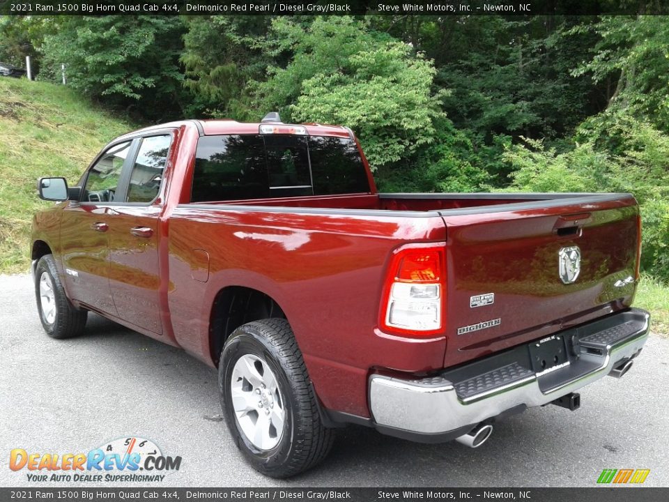 2021 Ram 1500 Big Horn Quad Cab 4x4 Delmonico Red Pearl / Diesel Gray/Black Photo #9