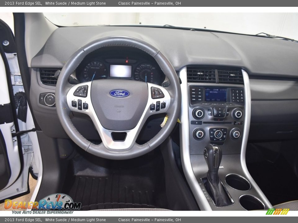 2013 Ford Edge SEL White Suede / Medium Light Stone Photo #11