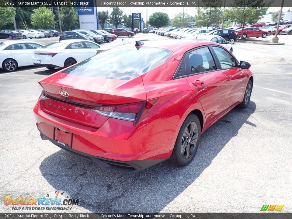 2021 Hyundai Elantra SEL Calypso Red / Black Photo #2