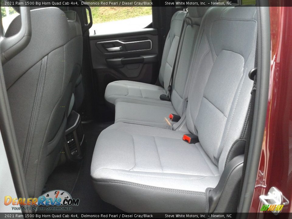 Rear Seat of 2021 Ram 1500 Big Horn Quad Cab 4x4 Photo #14