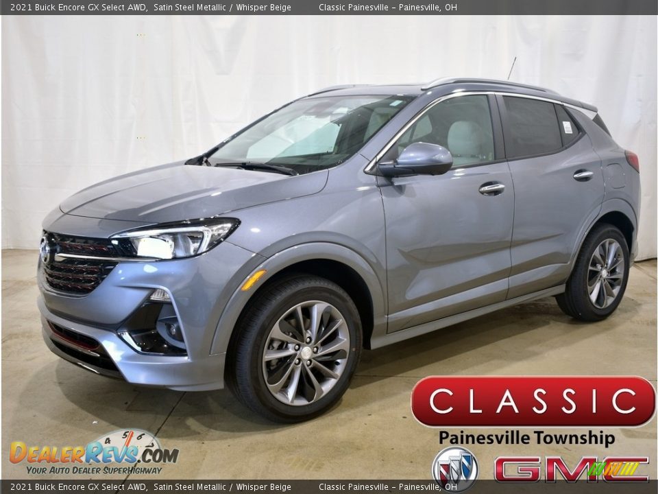 2021 Buick Encore GX Select AWD Satin Steel Metallic / Whisper Beige Photo #1