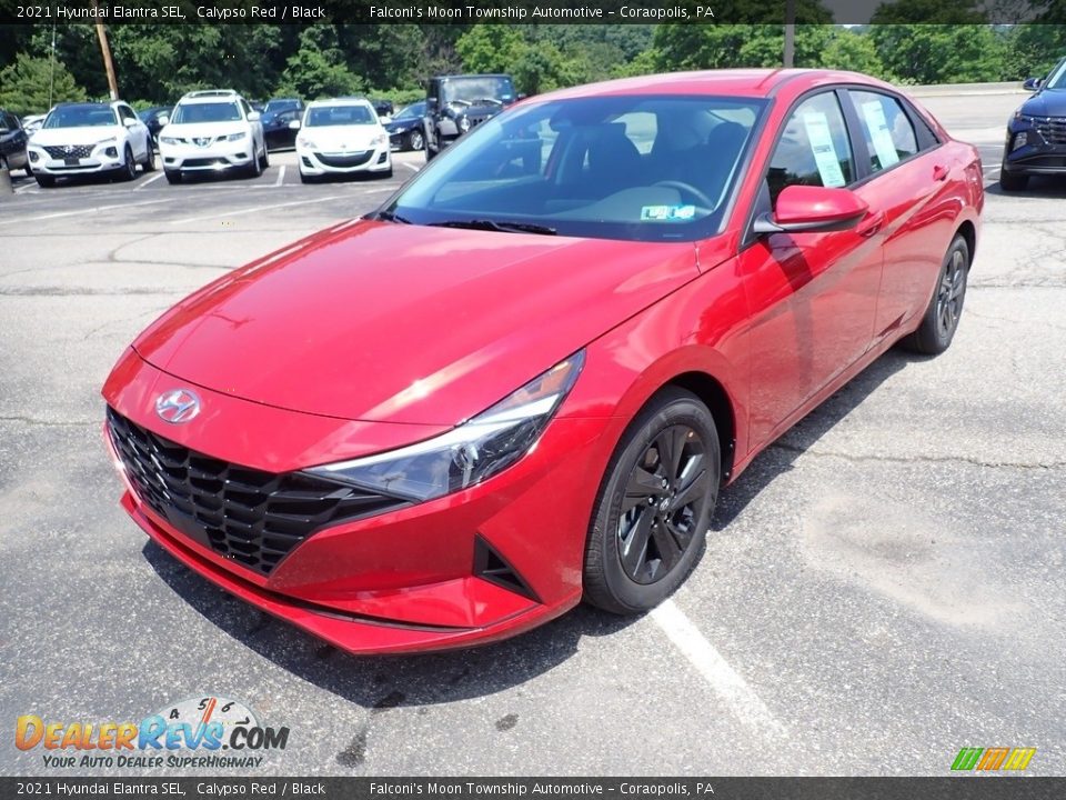 2021 Hyundai Elantra SEL Calypso Red / Black Photo #5