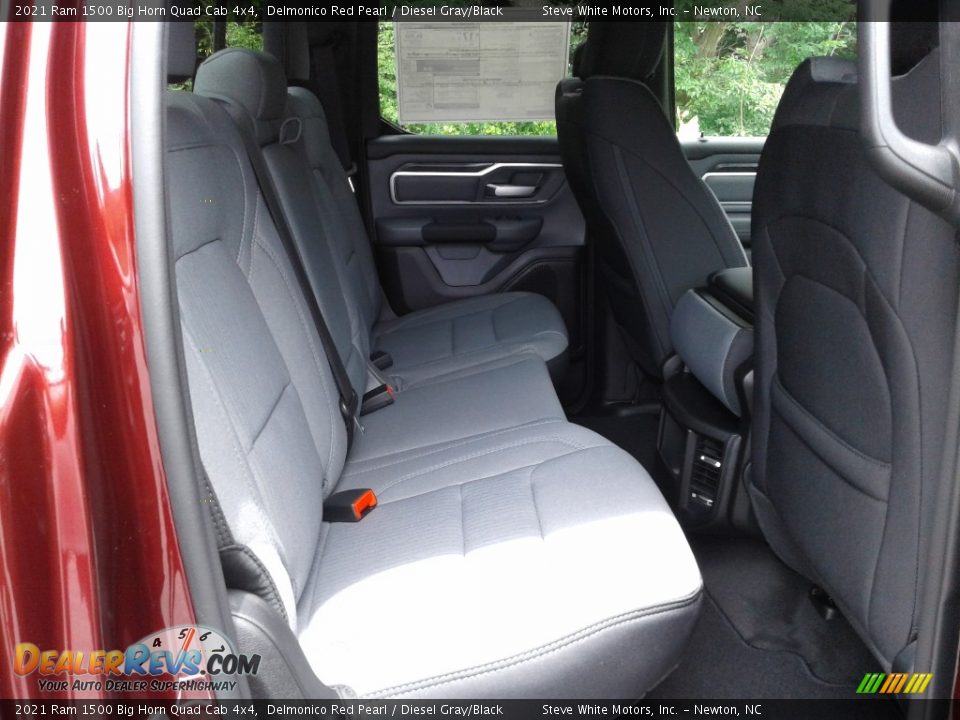 Rear Seat of 2021 Ram 1500 Big Horn Quad Cab 4x4 Photo #16