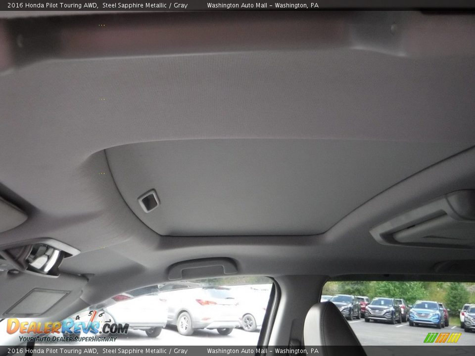 2016 Honda Pilot Touring AWD Steel Sapphire Metallic / Gray Photo #11