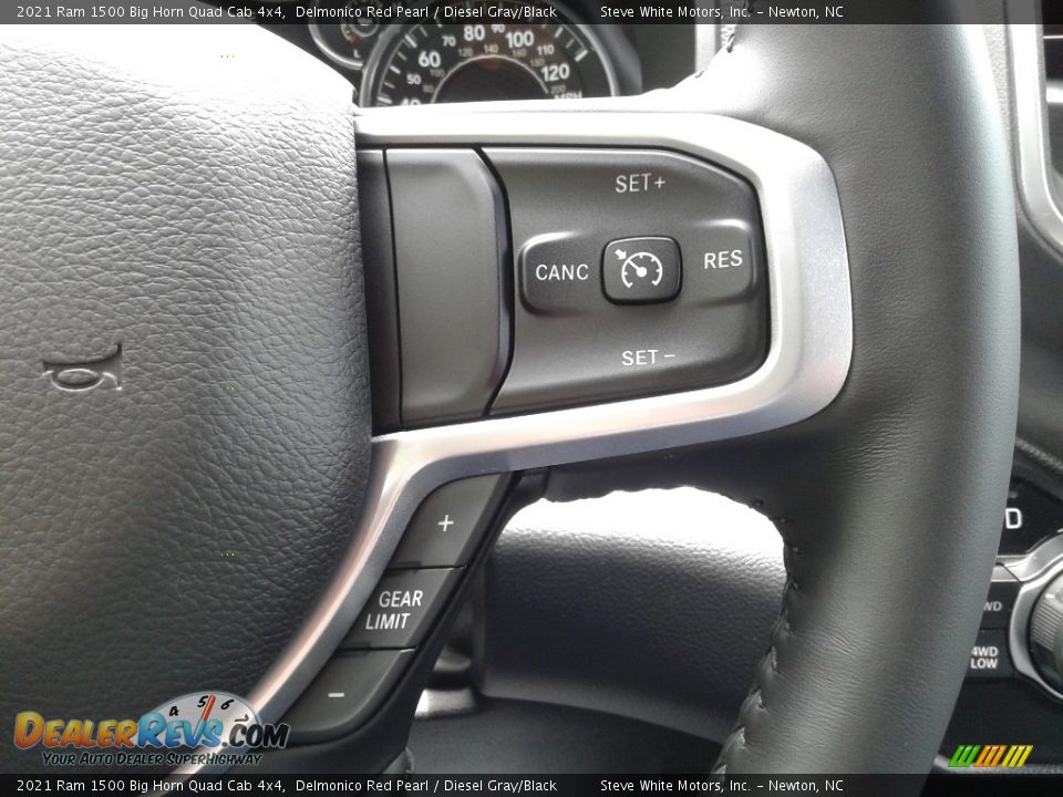 2021 Ram 1500 Big Horn Quad Cab 4x4 Steering Wheel Photo #20