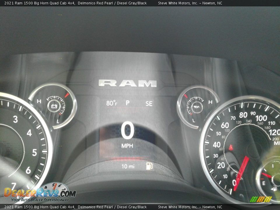 2021 Ram 1500 Big Horn Quad Cab 4x4 Gauges Photo #21