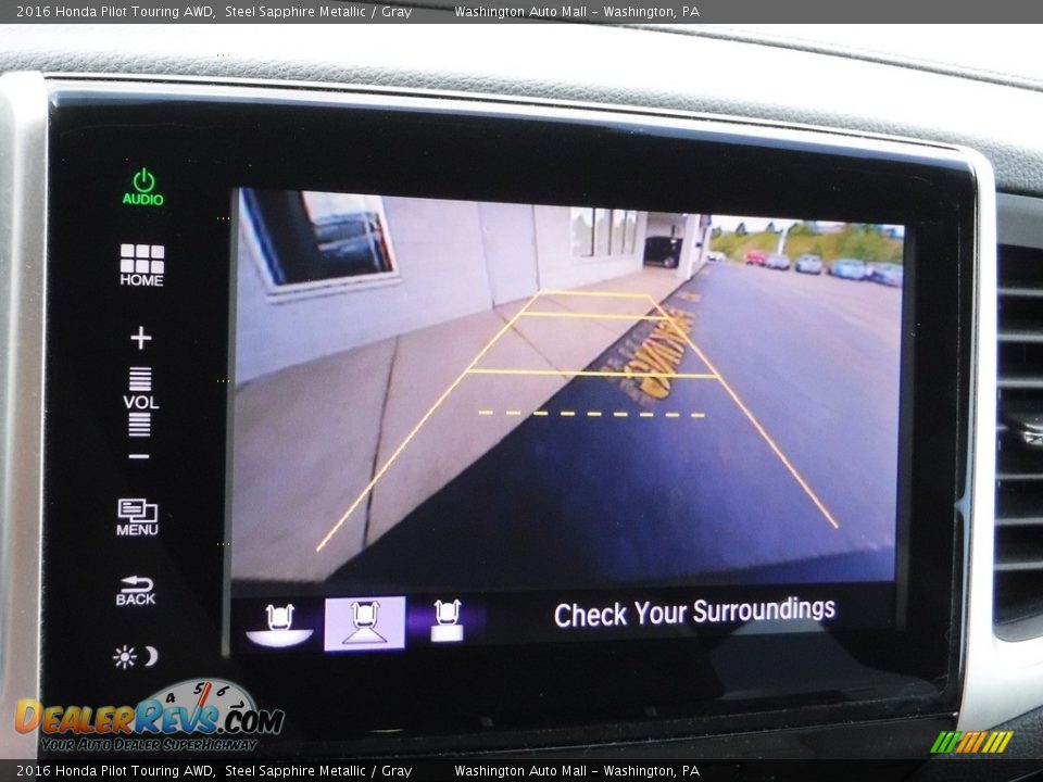 2016 Honda Pilot Touring AWD Steel Sapphire Metallic / Gray Photo #18