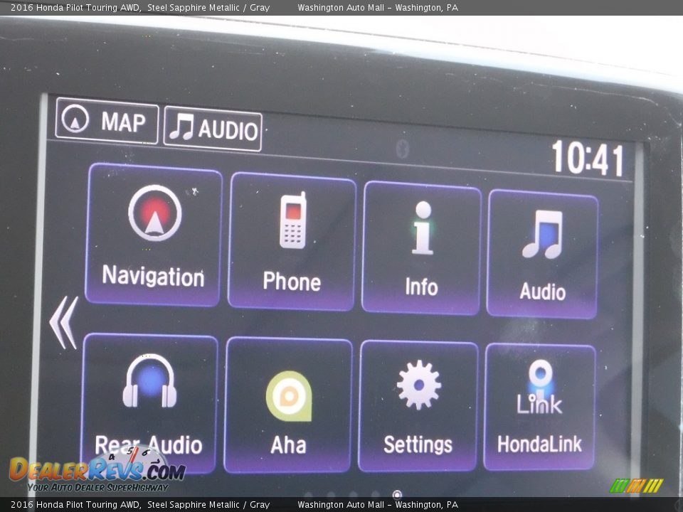 2016 Honda Pilot Touring AWD Steel Sapphire Metallic / Gray Photo #19