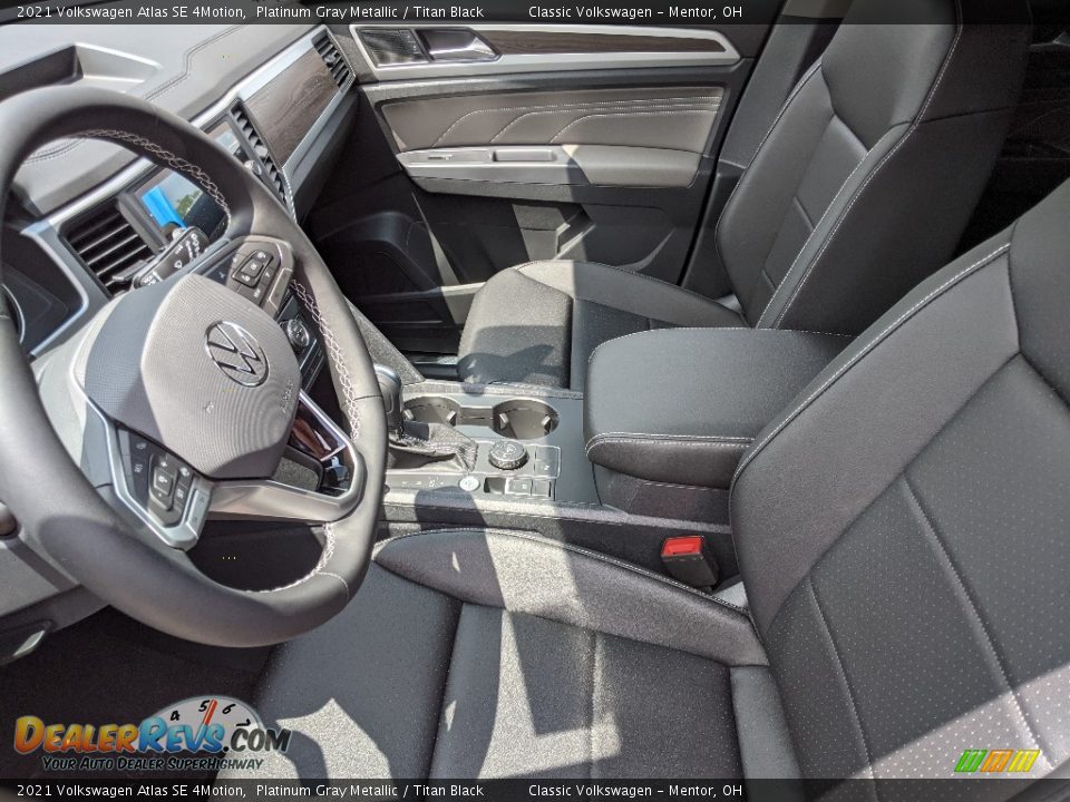 2021 Volkswagen Atlas SE 4Motion Platinum Gray Metallic / Titan Black Photo #3