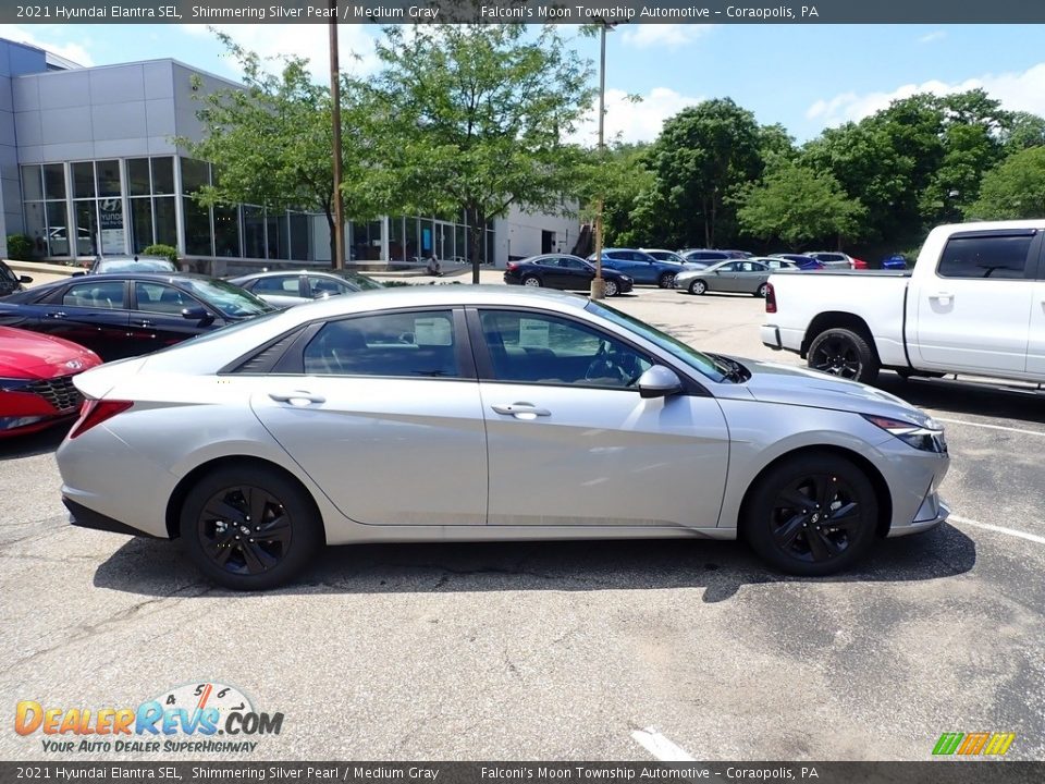 2021 Hyundai Elantra SEL Shimmering Silver Pearl / Medium Gray Photo #1