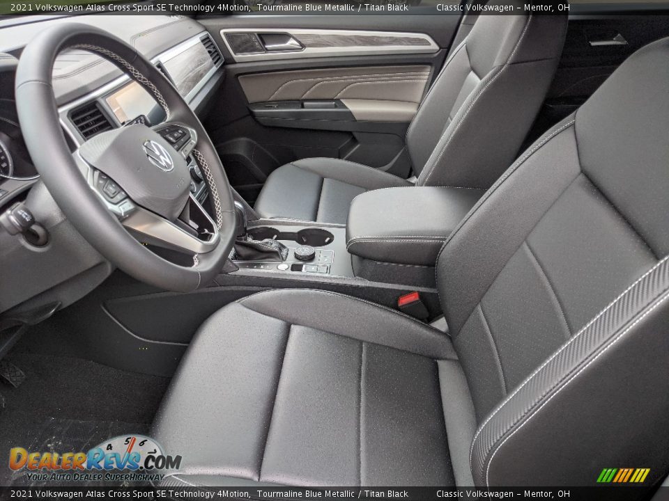 Titan Black Interior - 2021 Volkswagen Atlas Cross Sport SE Technology 4Motion Photo #3