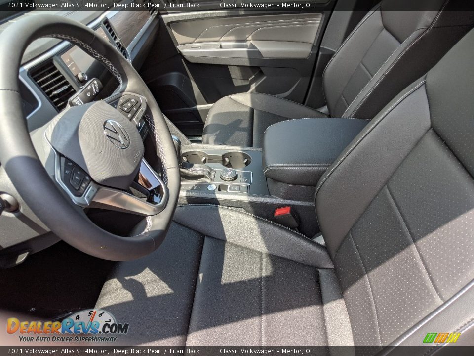 2021 Volkswagen Atlas SE 4Motion Deep Black Pearl / Titan Black Photo #3