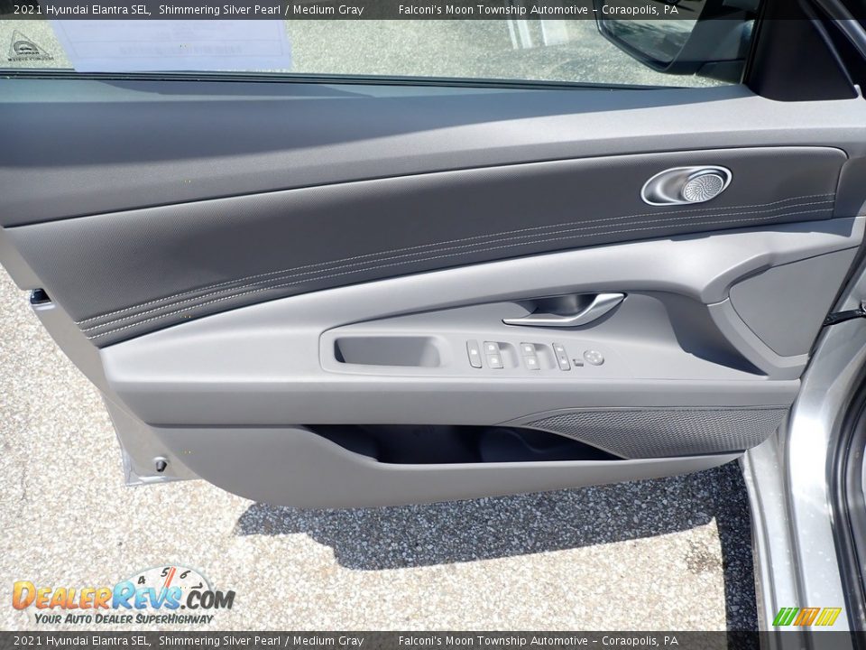 2021 Hyundai Elantra SEL Shimmering Silver Pearl / Medium Gray Photo #14