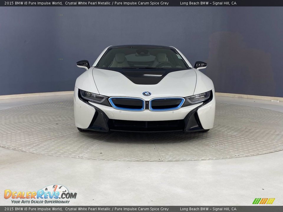 2015 BMW i8 Pure Impulse World Crystal White Pearl Metallic / Pure Impulse Carum Spice Grey Photo #2