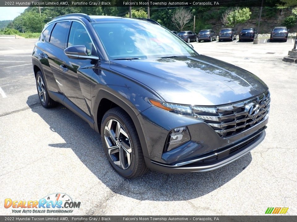 2022 Hyundai Tucson Limited AWD Portofino Gray / Black Photo #3