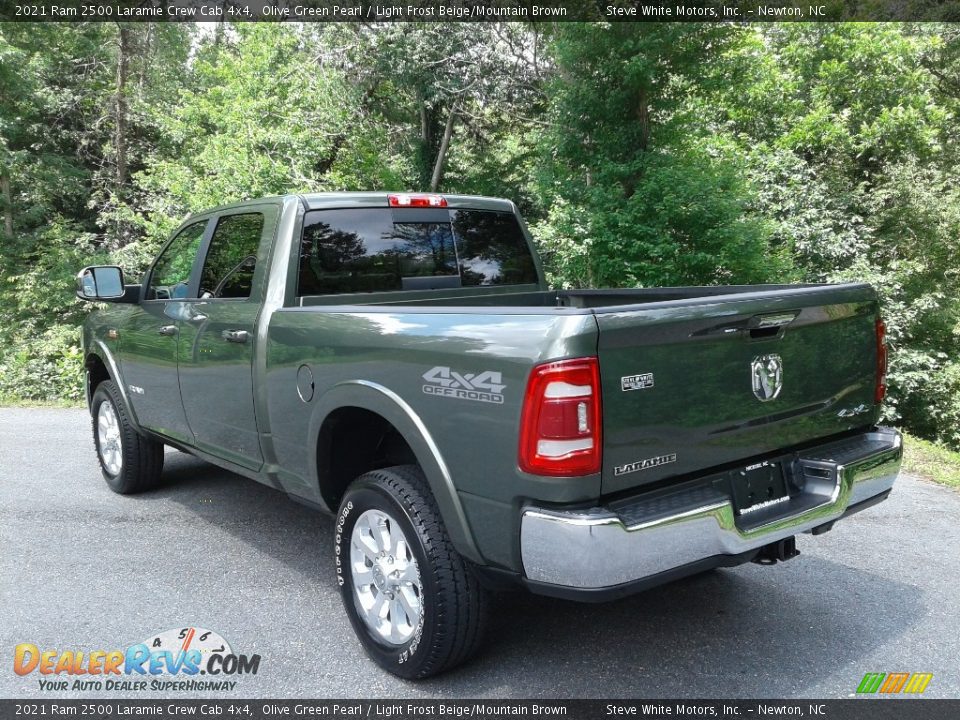 2021 Ram 2500 Laramie Crew Cab 4x4 Olive Green Pearl / Light Frost Beige/Mountain Brown Photo #9