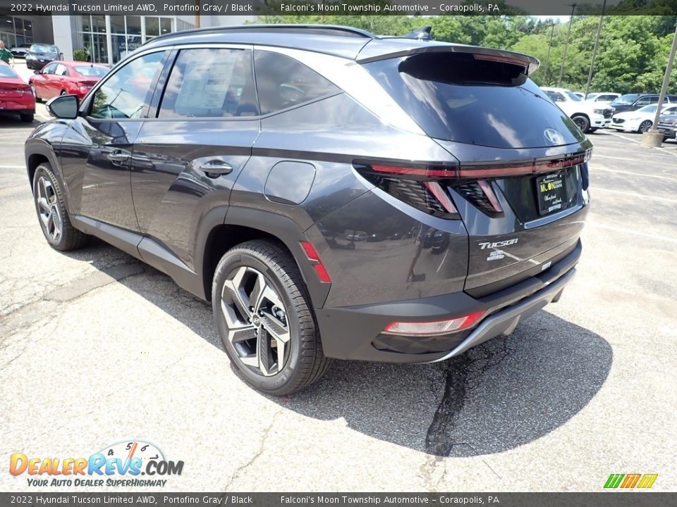 2022 Hyundai Tucson Limited AWD Portofino Gray / Black Photo #7