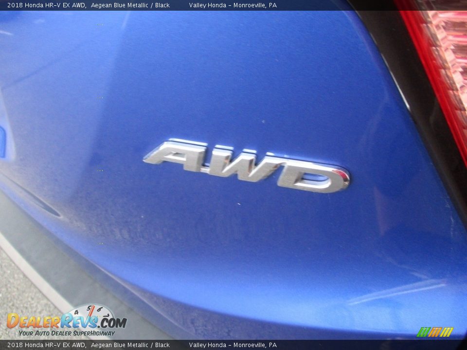 2018 Honda HR-V EX AWD Aegean Blue Metallic / Black Photo #6
