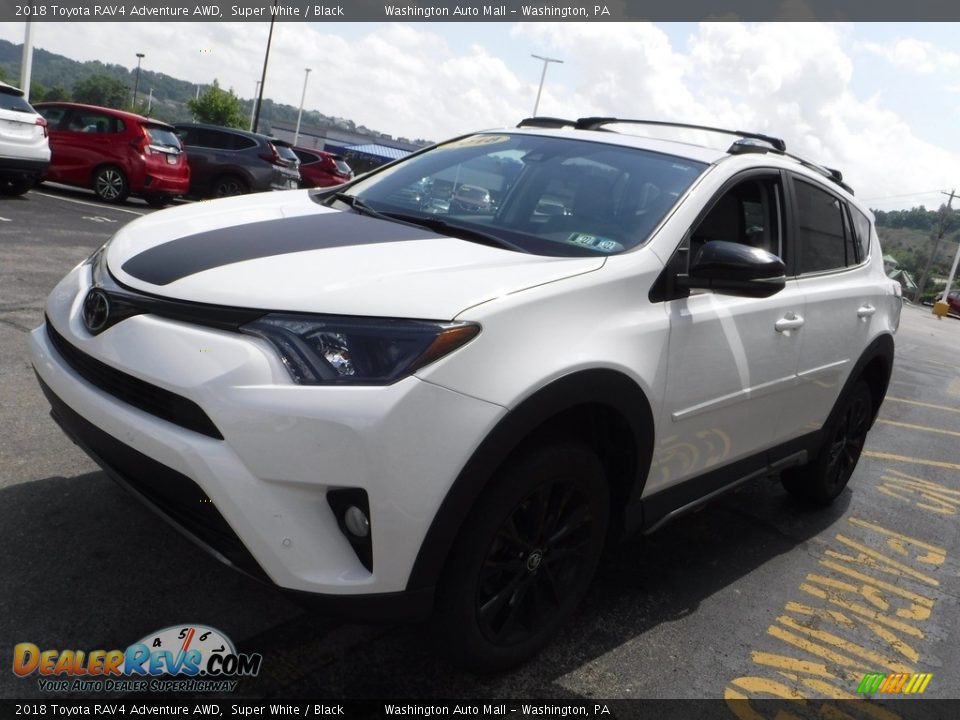 2018 Toyota RAV4 Adventure AWD Super White / Black Photo #11