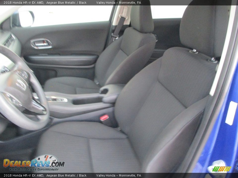 2018 Honda HR-V EX AWD Aegean Blue Metallic / Black Photo #13