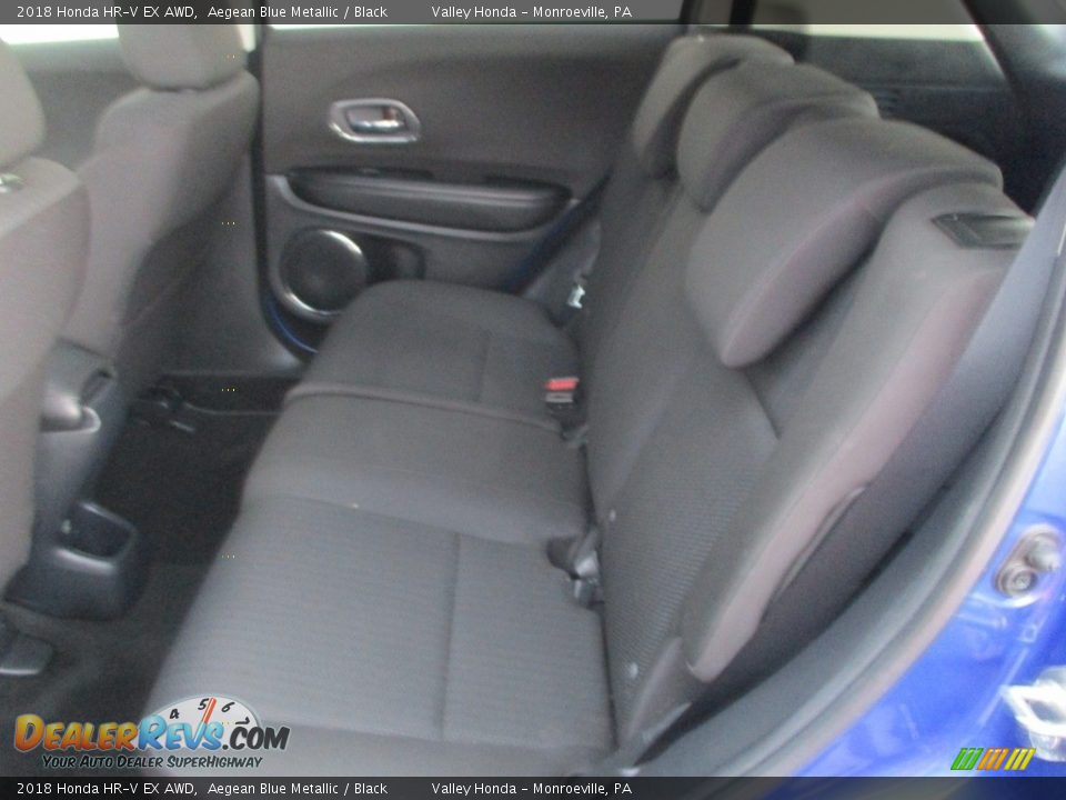 2018 Honda HR-V EX AWD Aegean Blue Metallic / Black Photo #14