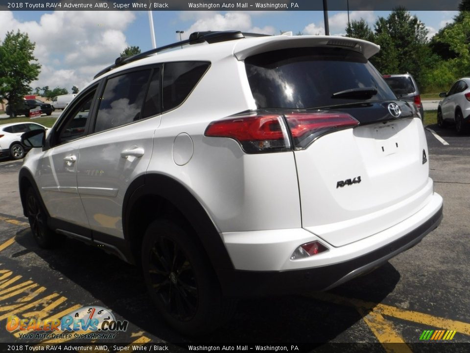 2018 Toyota RAV4 Adventure AWD Super White / Black Photo #13