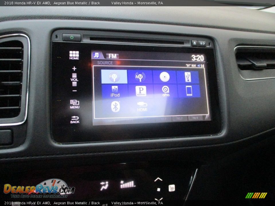 2018 Honda HR-V EX AWD Aegean Blue Metallic / Black Photo #16