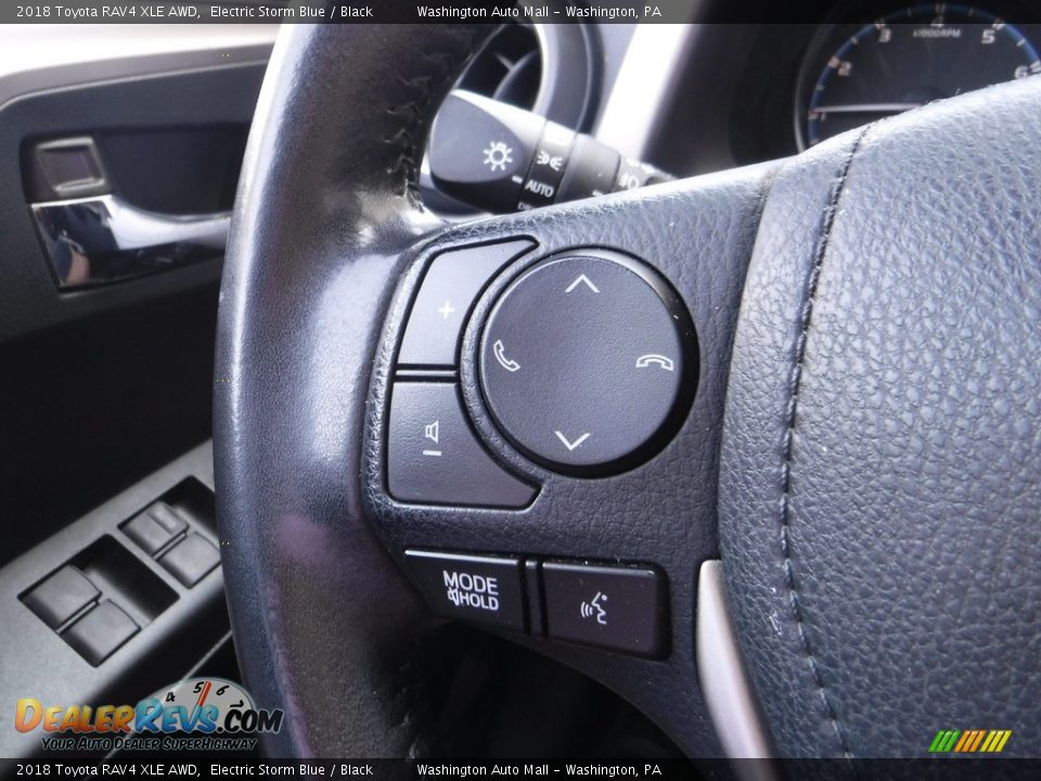 2018 Toyota RAV4 XLE AWD Electric Storm Blue / Black Photo #7