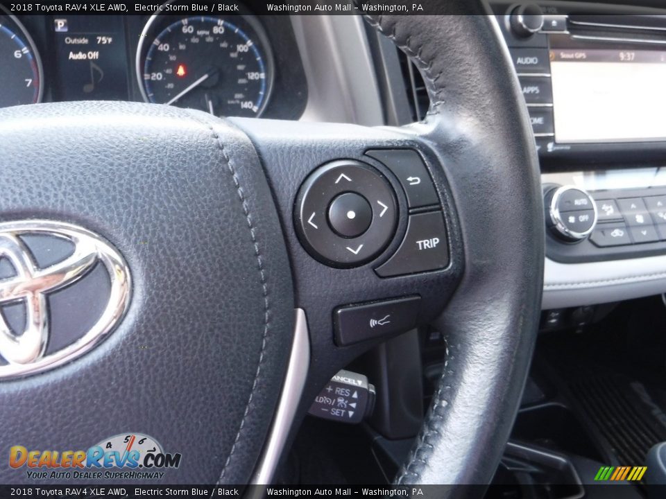 2018 Toyota RAV4 XLE AWD Electric Storm Blue / Black Photo #8