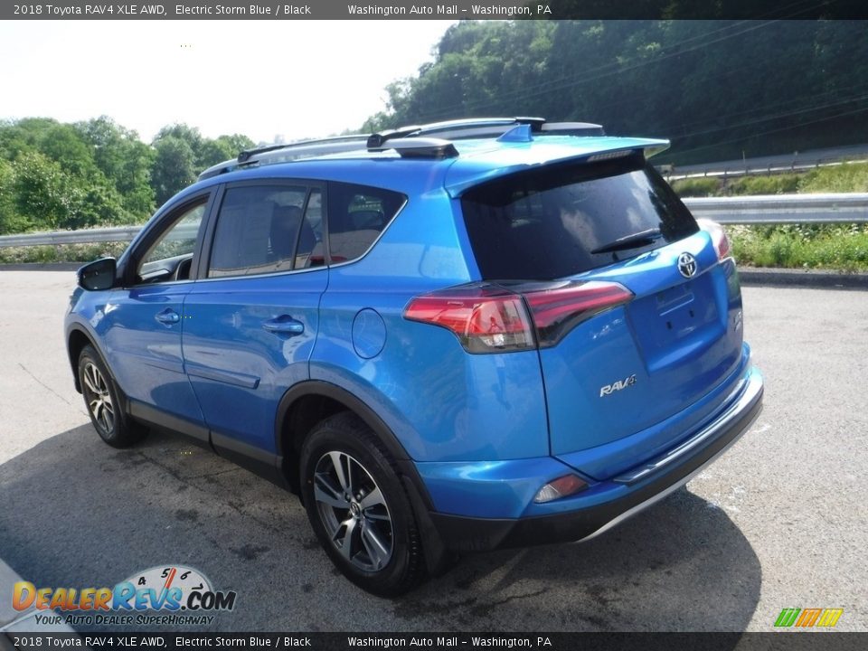 2018 Toyota RAV4 XLE AWD Electric Storm Blue / Black Photo #14