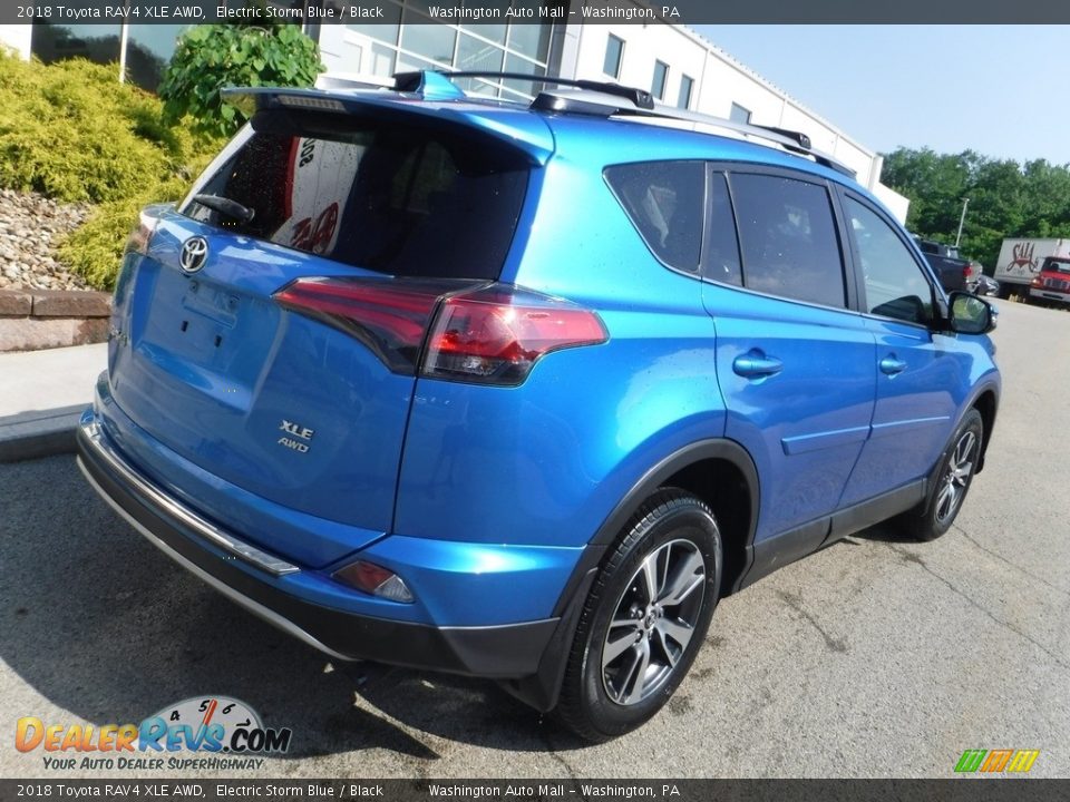 2018 Toyota RAV4 XLE AWD Electric Storm Blue / Black Photo #16