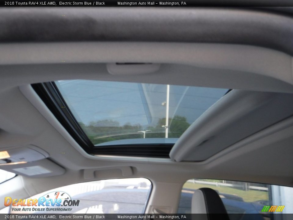 2018 Toyota RAV4 XLE AWD Electric Storm Blue / Black Photo #18